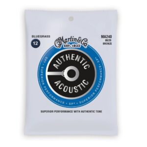 Martin MA240 Authentic Acoustic SP 80/20 Bluegrass Guitar Strings